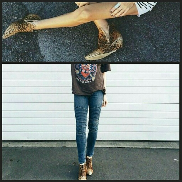 Matisse Nugent Leopard Cowhide Hair Bohemian Boots - Picture 3 of 4